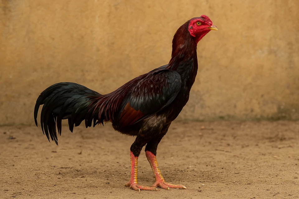 Gà nòi với thân hình cơ bắp, đòn đá mạnh và lỳ đòn