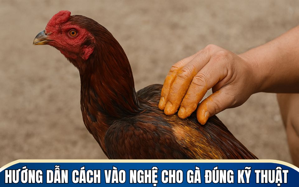Hướng dẫn chi tiết cách vào nghệ cho gà đúng kỹ thuật
